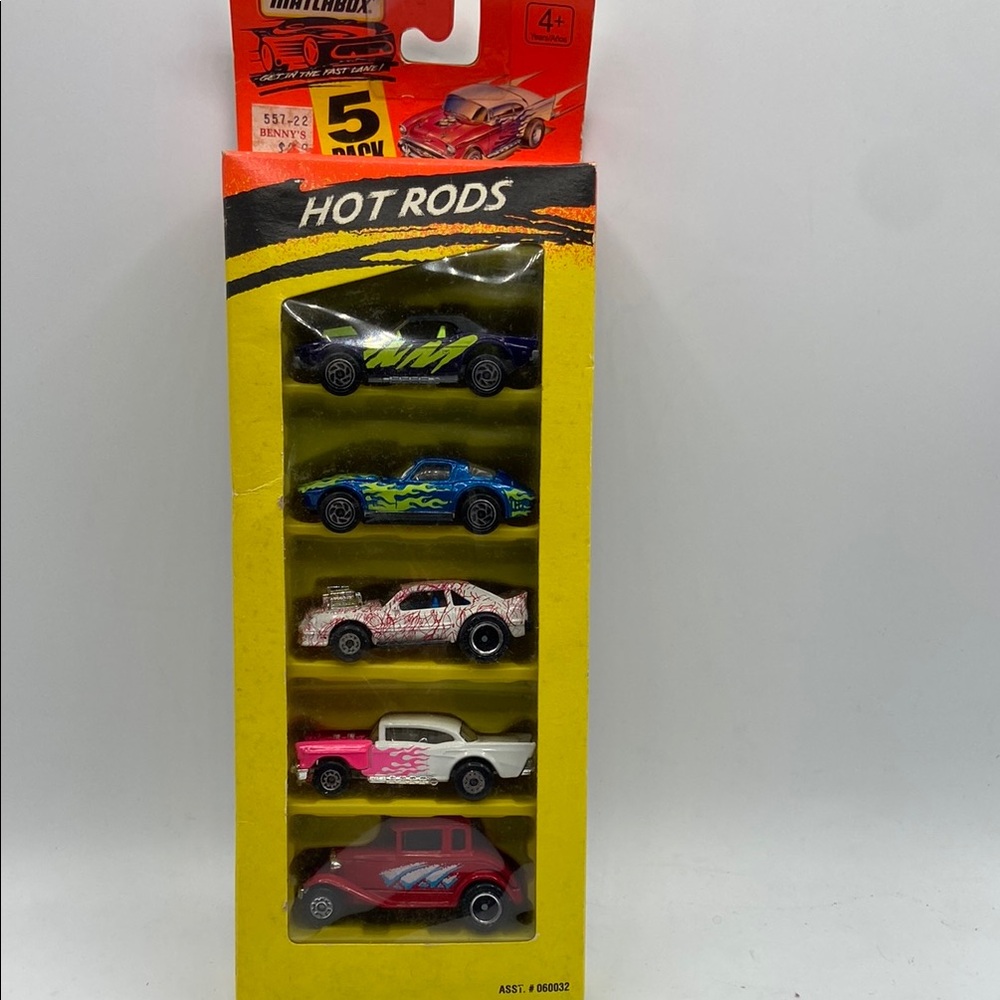 Hot Rods 5-Pack Die-Cast Cars vintage matchbox